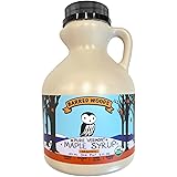 Pure Vermont Organic Maple Syrup - One Pint Jug (16 oz) - Grade A Dark Robust (Former Grade B)