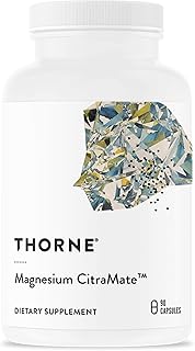 THORNE Magnesium CitraMate - Magnesium Supplement with Citrate-Malate - Support Heart, Skeletal Muscles, Cardiac, Lung Function, and Bone Density - Gluten-Free, Dairy-Free, Soy-Free - 90 Capsules