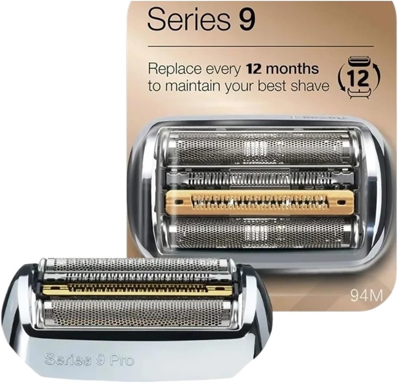 Replacement Accessories Electric Series 9 Pro 94M Head,Compatible For Braun,94M Razor 9030S 9040S 9050CC 9070CC 9040s 9080cc 9093s 9095cc(S9 Pro-94M-1PCS)