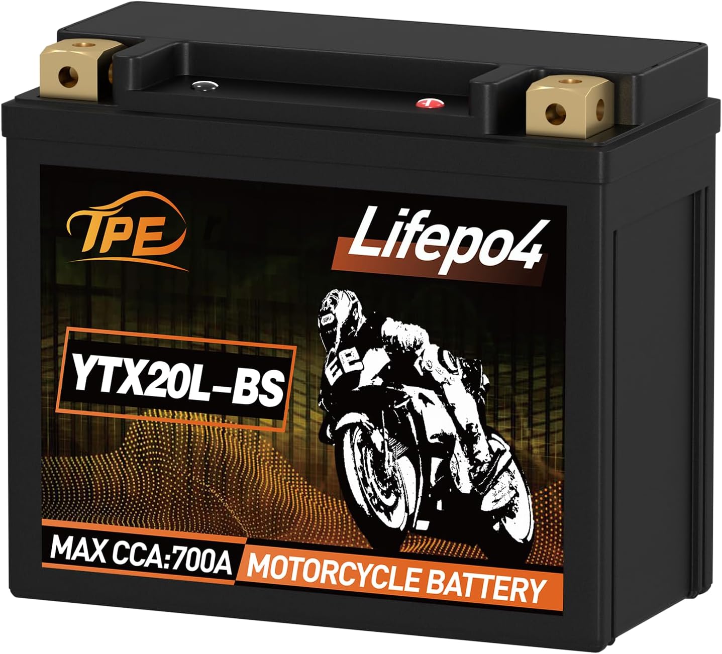 TPE Lithium Powersports Battery YTX20L-BS 12V 9AH 700CCA Lithium Motorcycle LiFePO4 Battery