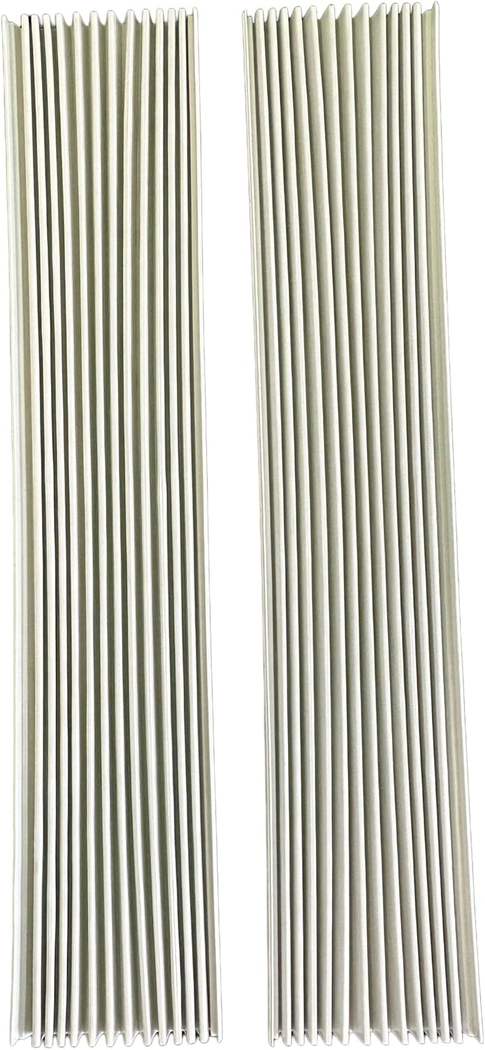 A/C Safe Vinyl Side Panel Replacement Kit for Air Conditioner Installation in Window Frames up to 21" Tall and 12" Wide, White