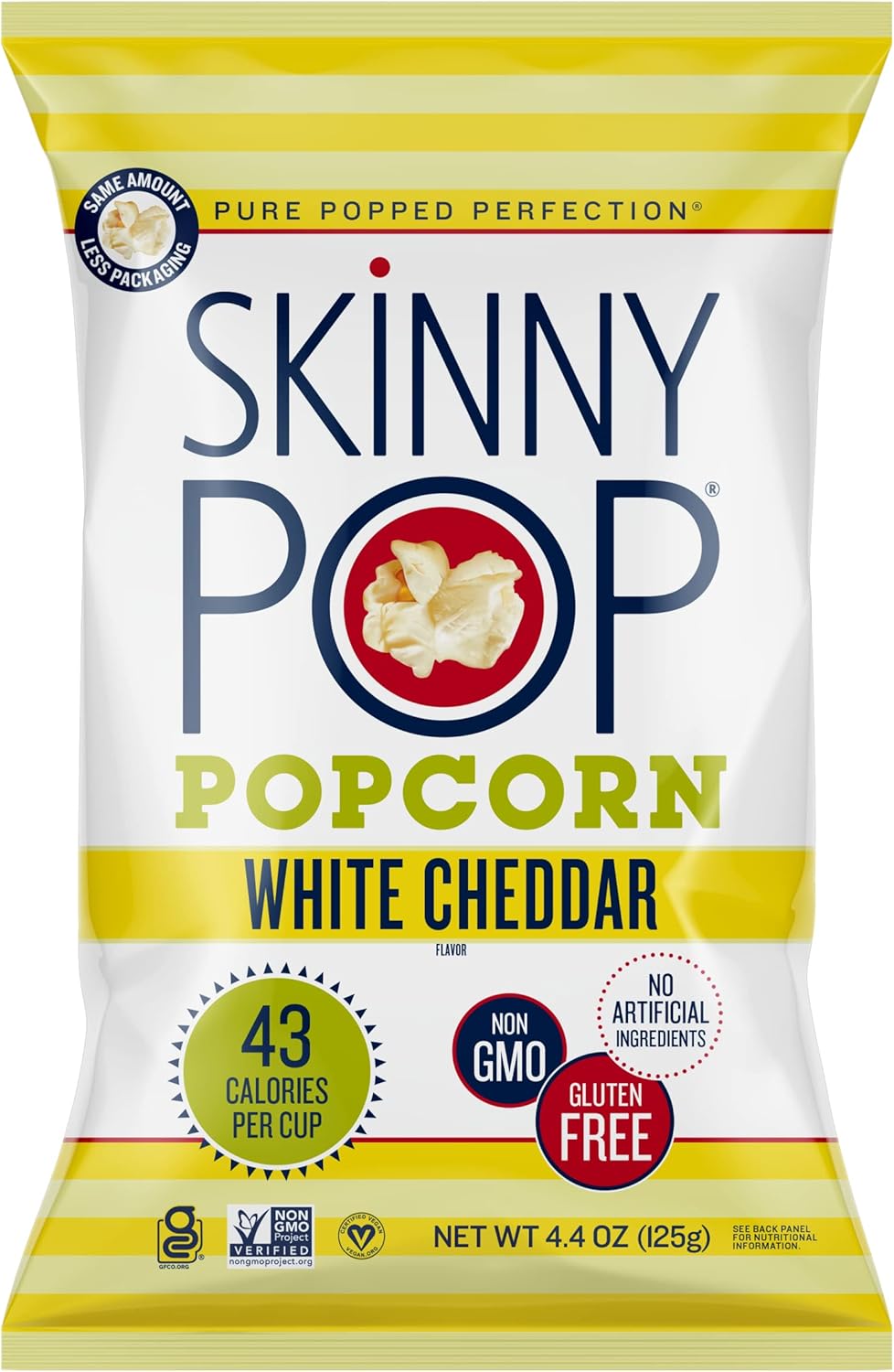 SkinnyPop White Chedder Popcorn, 4.4 oz