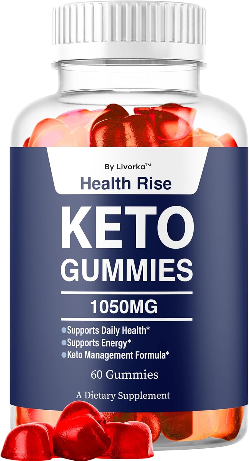 Health Rise Keto ACV Gummies, Health Rise Keto ACV Gummy 1050MG, HealthRise Apple Cider Vinegar Support Formula Overall Health & Wellness, Healthy RiseKeto Gomitas, 60 Gummies for 1 Month