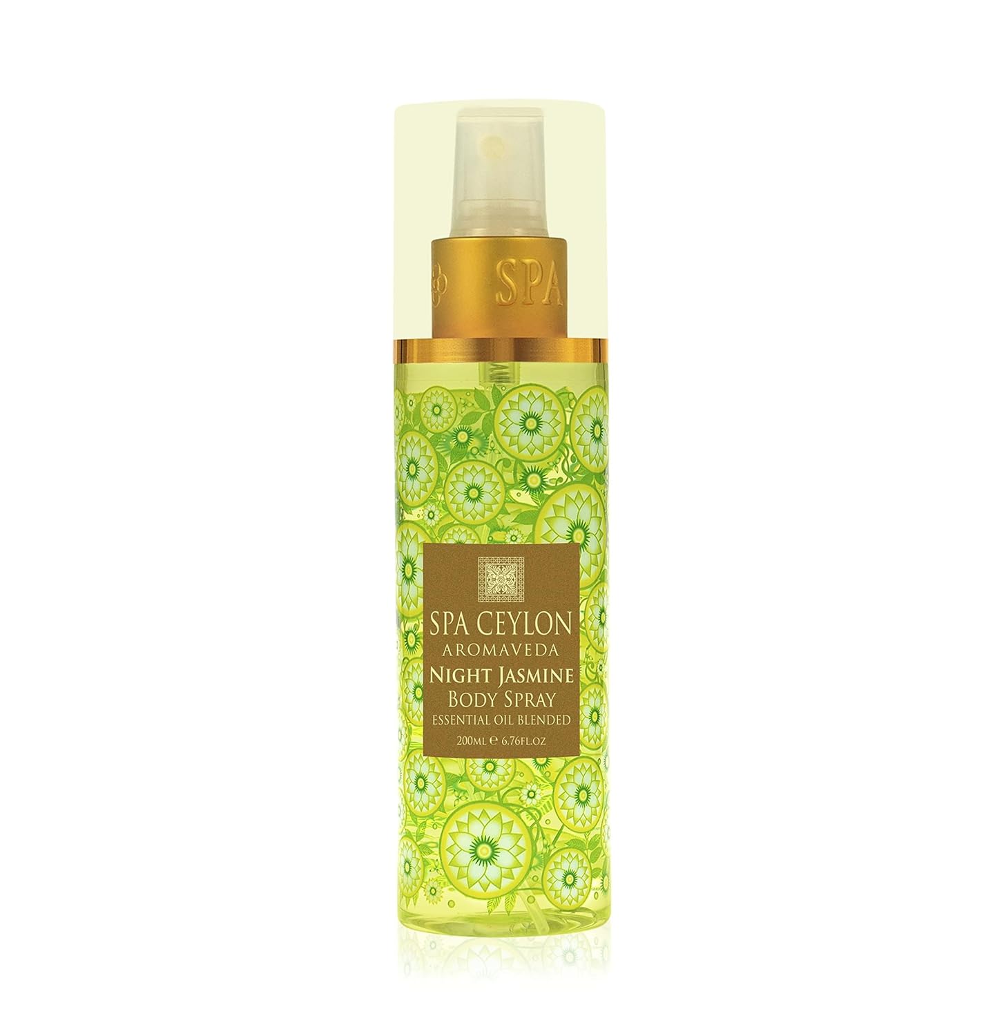SPA CEYLON Night Jasmine Body Spray, Enchanting Women's Fragrance Mist with Essential Oil, Romantic All-Day Scent, 200 ml