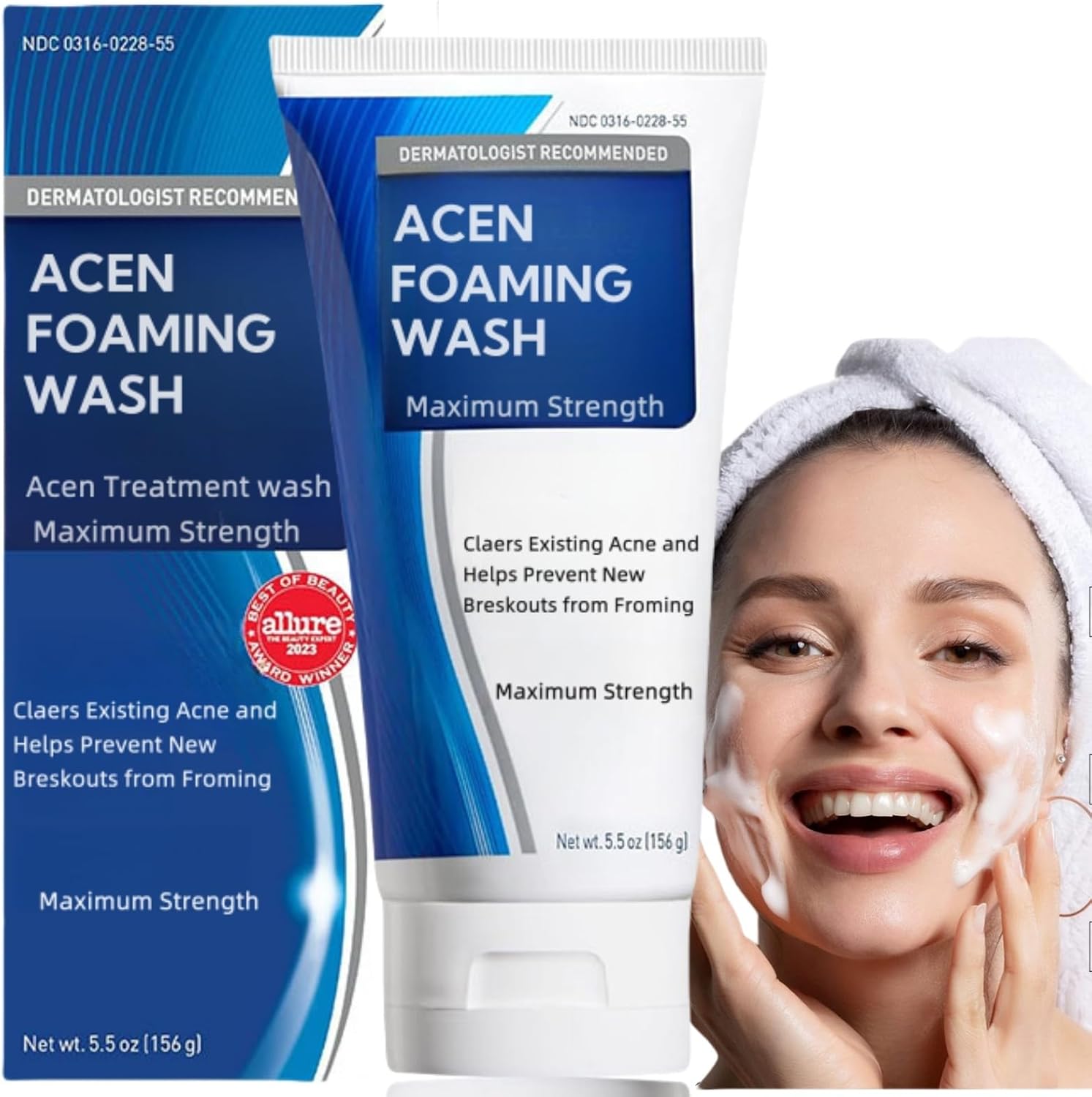 Acne Foam Wash,Acne Foaming Wash Mild Daily Facial Cleanser for Deep Pore Cleansing,Facial Cleanser Acne,Ac-ne Foaming W/ash,Mild Cleansing for Problem Skin,Face Wa-sh Women,Acne Foam/ing Cream