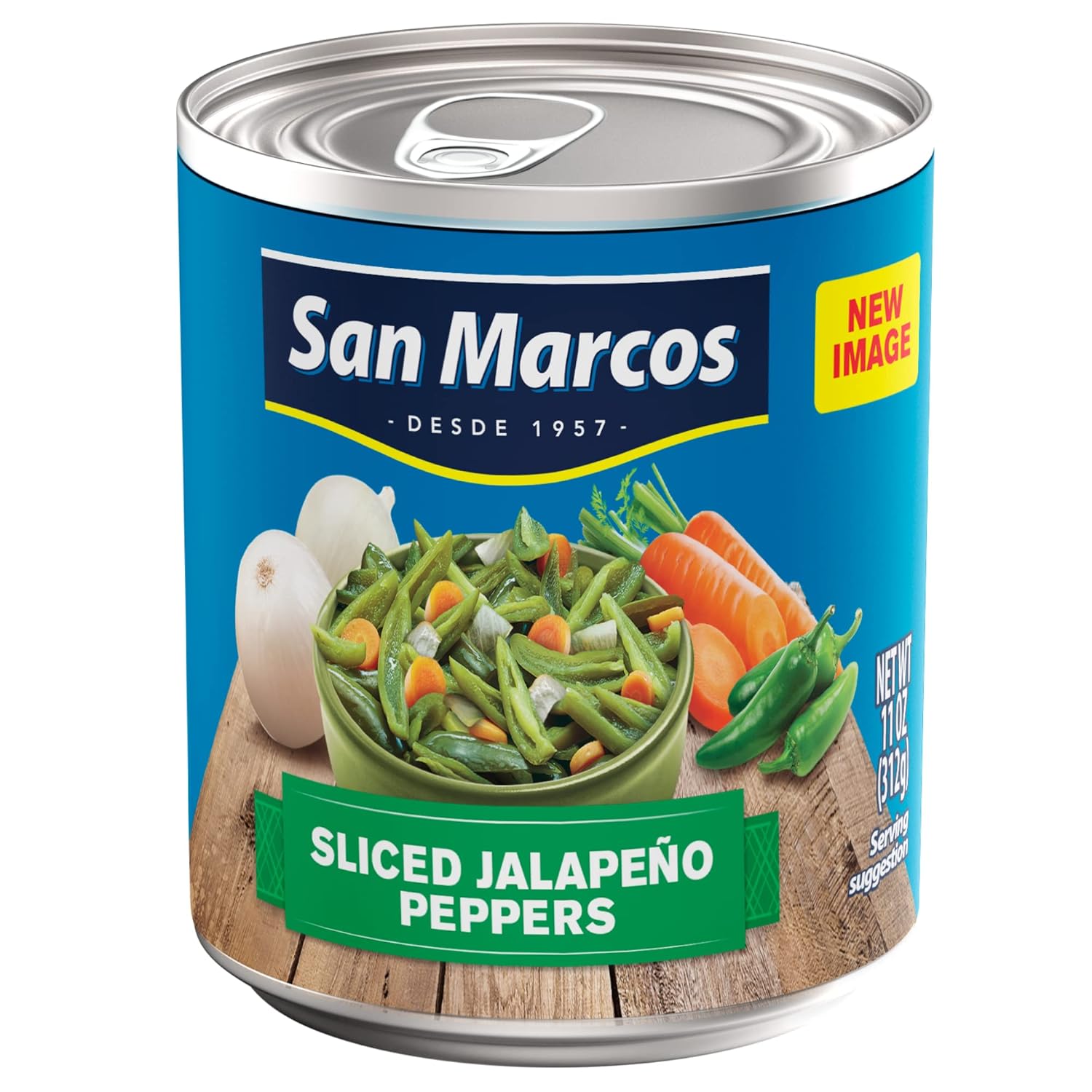 San Marcos Sliced Jalapeno, 11 oz (Pack of 12)