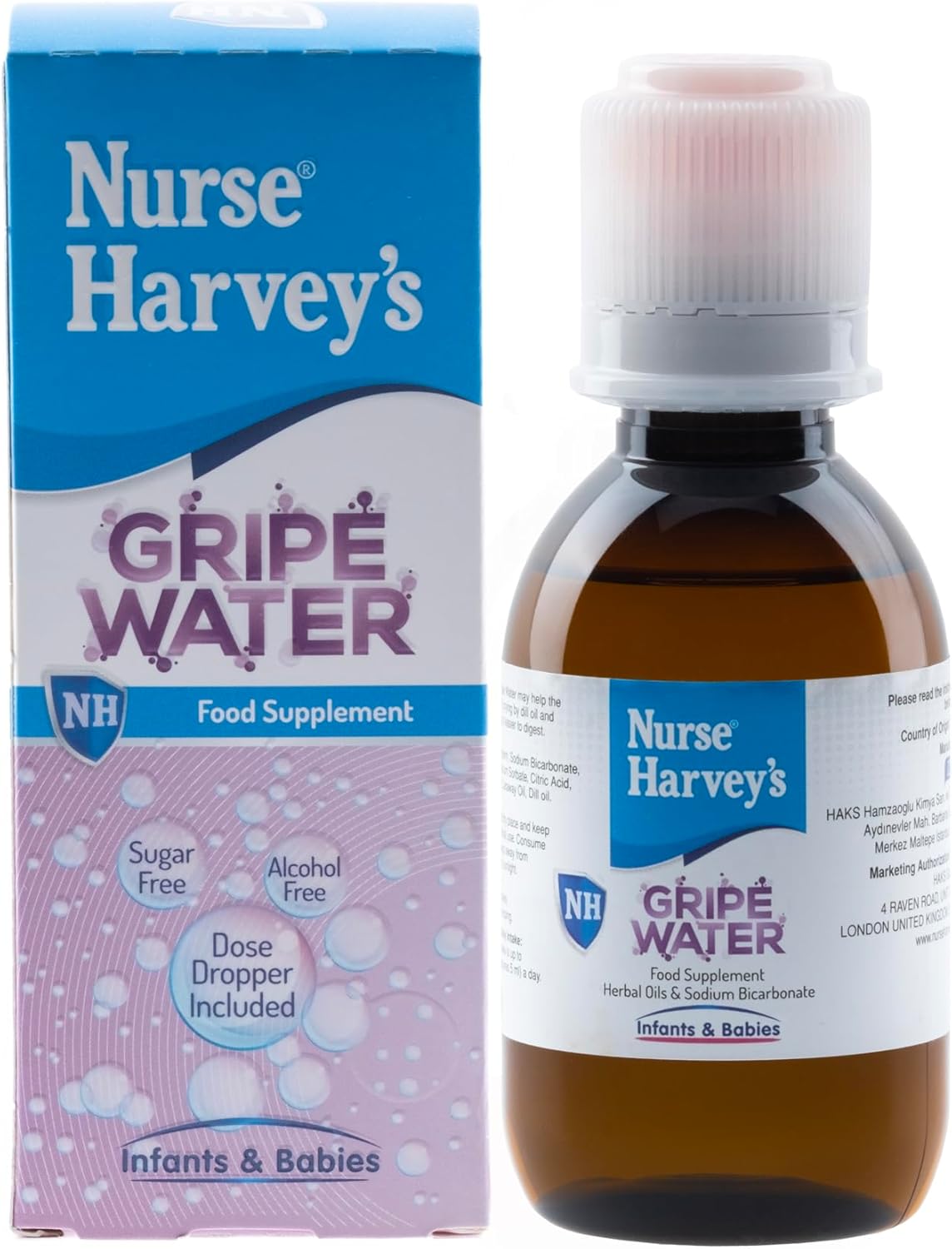 Nurse Harvey's Gripe Water 145ml (Natural Colic, Gas, Wind Relief)