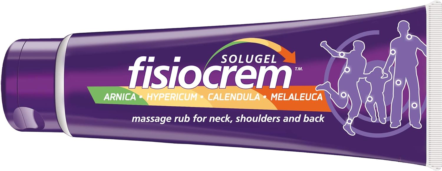 Fisiocrem Solugel - massage rub for neck, shoulders and back with Arnica - 250 ml