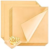MotBach 120 Sheets Greaseproof Deli Wrappers,12" x 12",Brown Disposable Pre Cut Wax Paper Sheets Square Food Basket Tray Liners Kraft Wrapping Paper for Sandwich Bread Picnic Festival Party BBQ
