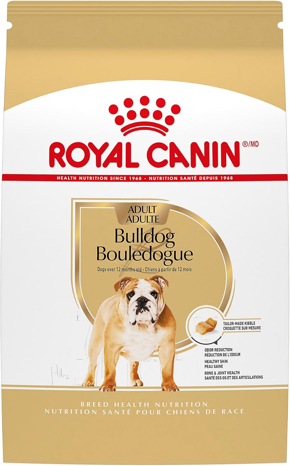 Royal Canin Bulldog Adult Dry Dog Food, 30 lb bag