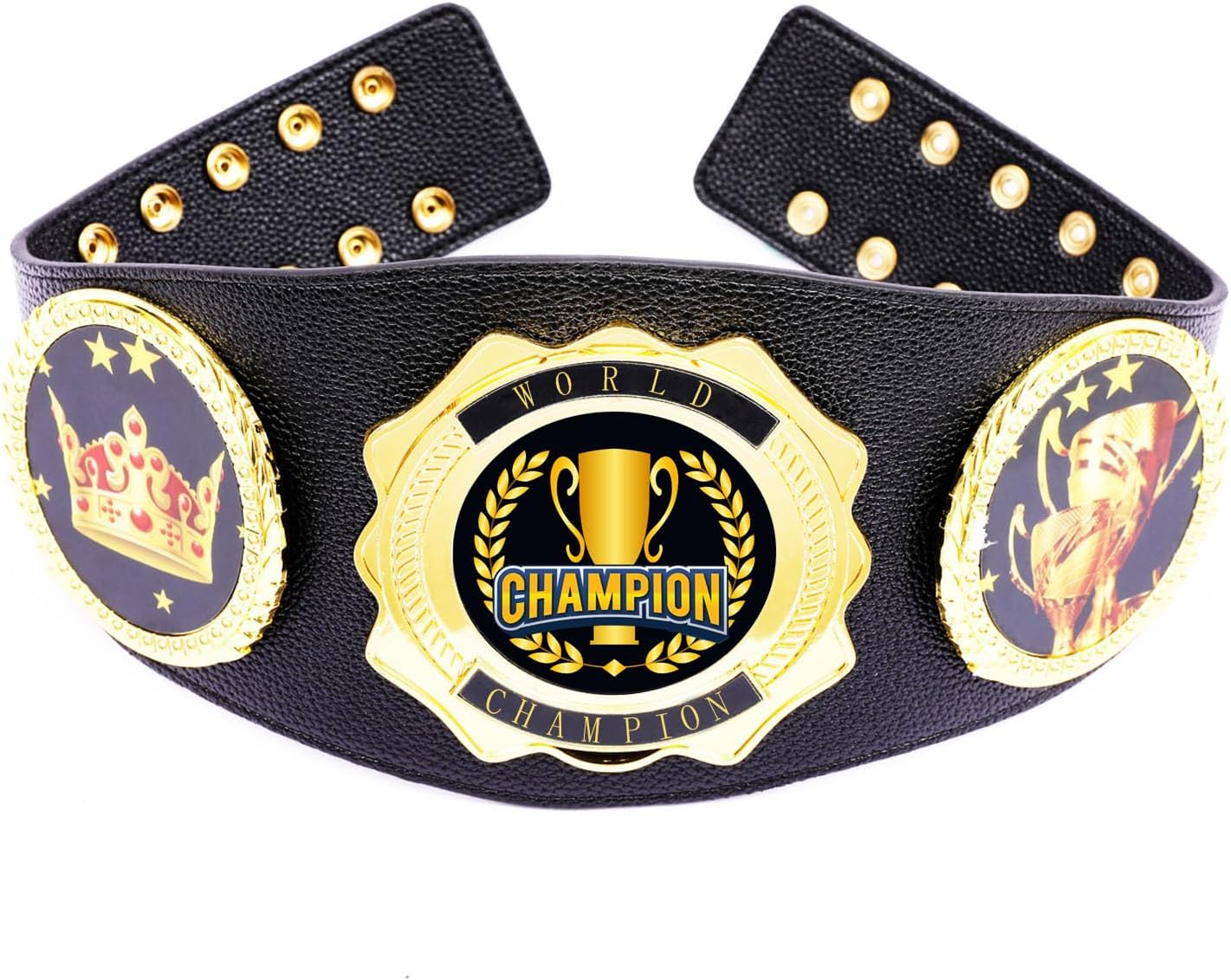 Championship Belt - Football Baseball Softball Soccer Basketball Esports Fantasy Sports Hockey Wrestling Boxing High School College Class Tournament or League Winner Youth Champion Belt
