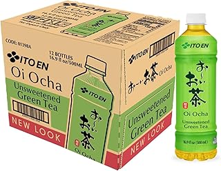 Ito En Tea Oi Ocha Green Tea, Unsweetened, 16.9 Ounce (Pack of 12)