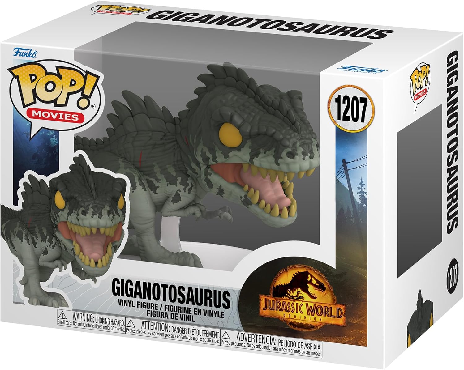 Funko Pop! Movies: JW3 - Giant Dino - Giganotosaurus - Jurassic Park - Collectable Vinyl Figure - Gift Idea - Official Merchandise - Toys for Kids & Adults - Movies Fans - Model Figure for Collectors