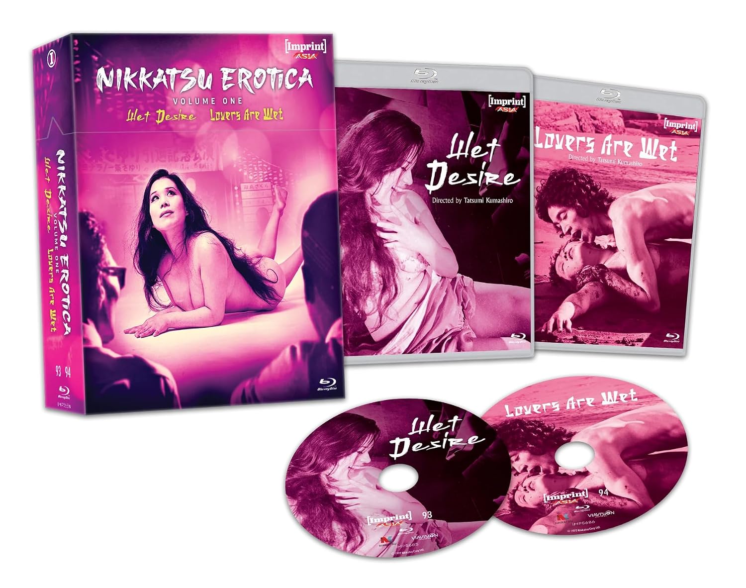 Nikkatsu Erotica - Volume One: Wet Desire (1972) / Lovers Are Wet (1973) - Blu-ray Limited Edition Hardbox - Imprint Asia #93 - 94