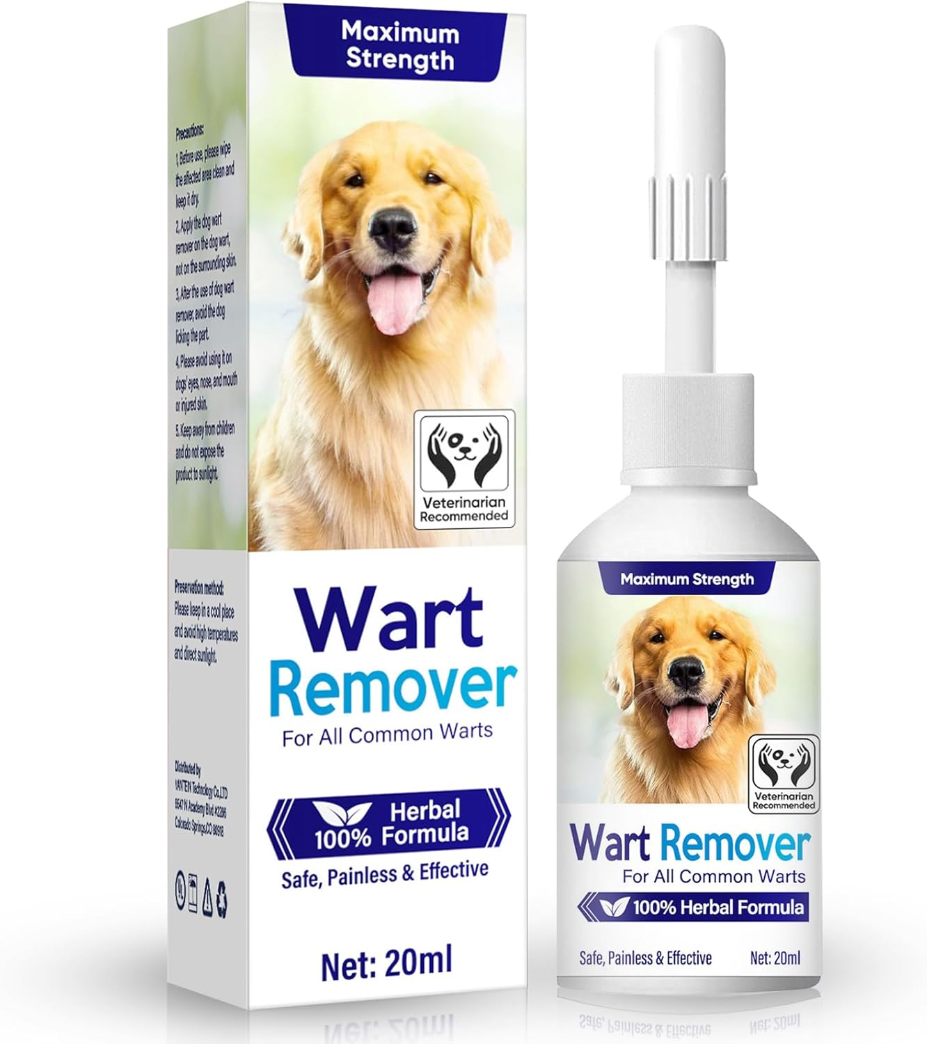 Nutravita Dog Wart Remover - Skin Tag Remover for Dogs, Gentle Fast Acting & Pain-Free Dog Wart Treatment, Safe for All Breeds & Ages, Easy Apply, 20ML