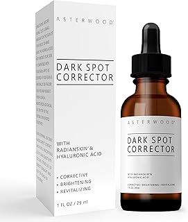 Asterwood Radianskin Dark Spot Corrector - Dark Spot Remover for Face - with Tranexamic Acid, Kojic Acid, Glycolic Acid, & Salicylic Acid - 1 fl oz