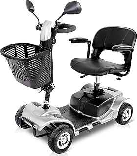Mobility-Scooters-for-Adults, Powered Mobility Scooter Seniors, All Terrain Motorized Scooter with Seat, Folding Power Wheelchair, 4 Wheel Foldable Electric Scooter-2024 New