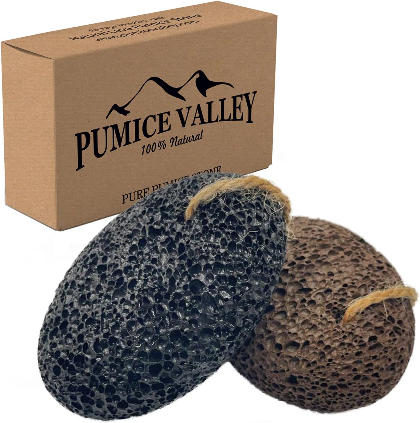 Pumice Stone for Feet - Natural Foot Scrubber for Dead Skin Callus Removal