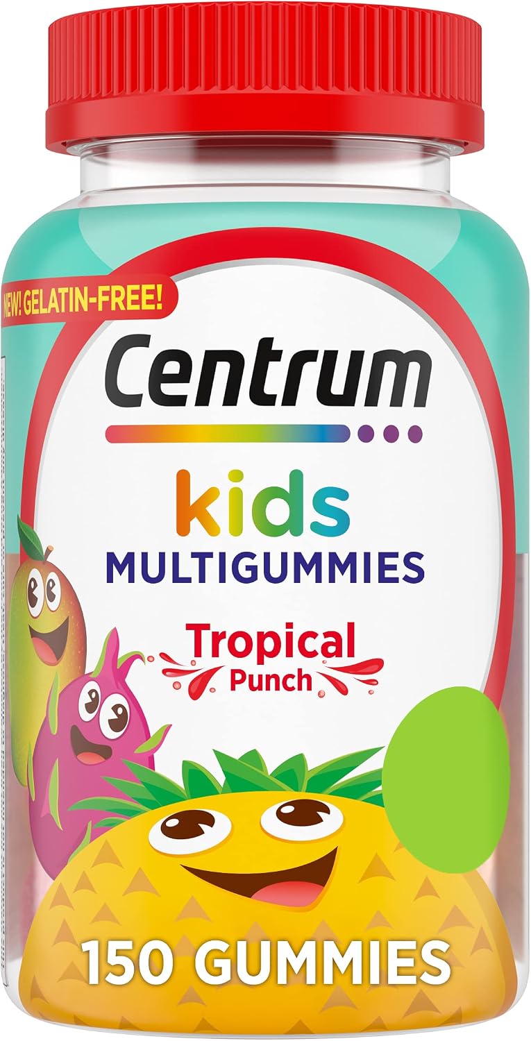 Centrum Kids Multivitamin Gummies, Tropical Punch Flavor, 150 Tablets