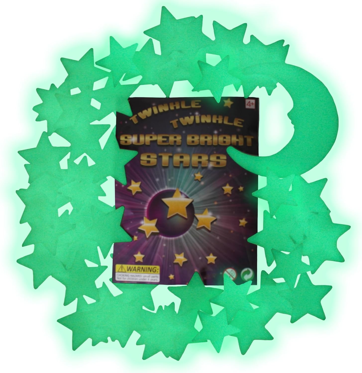 Twinkle Twinkle Super Bright Stars, The Ultimate Glow-in-the-Dark Stars, 49 Stars and 1 Moon