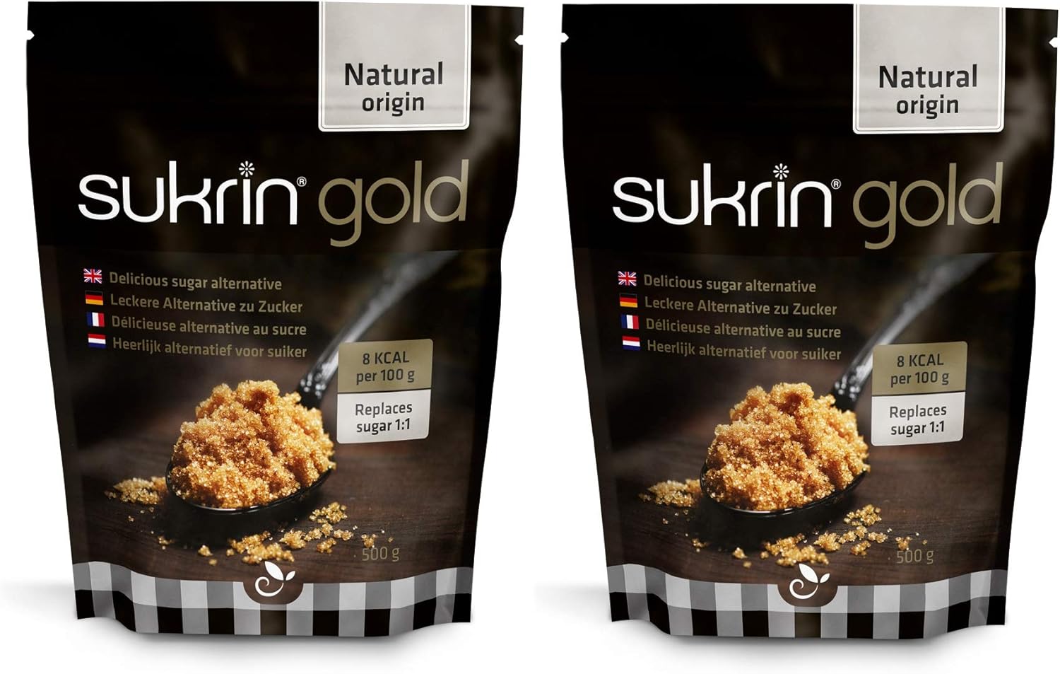 Sukrin Gold All Natural Brown Sugar Alternative 500g Twin Pack