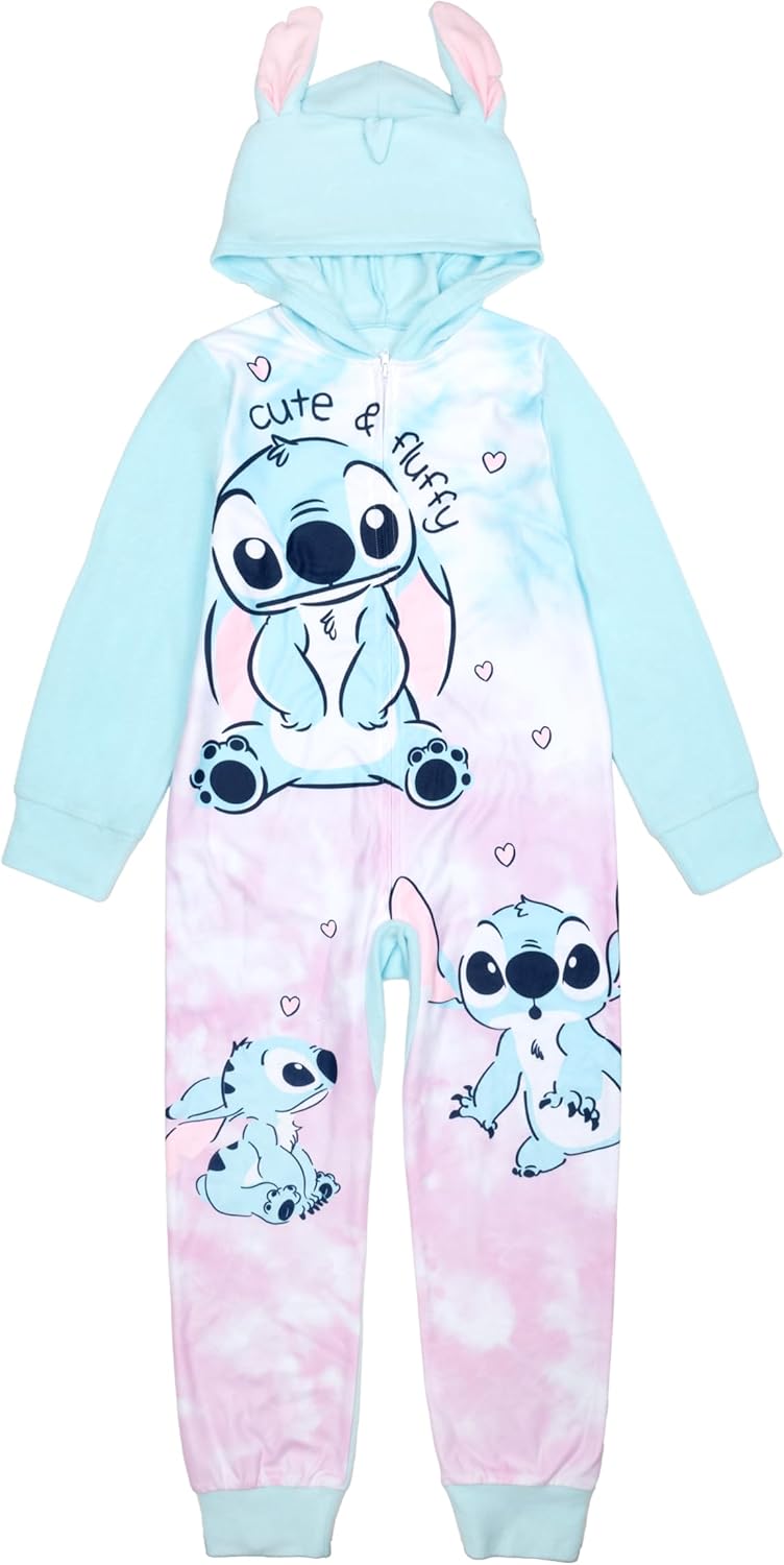 Disney girls Hooded Blanket Sleeper, Comfortable Pajamas, Soft & Cute for Kids