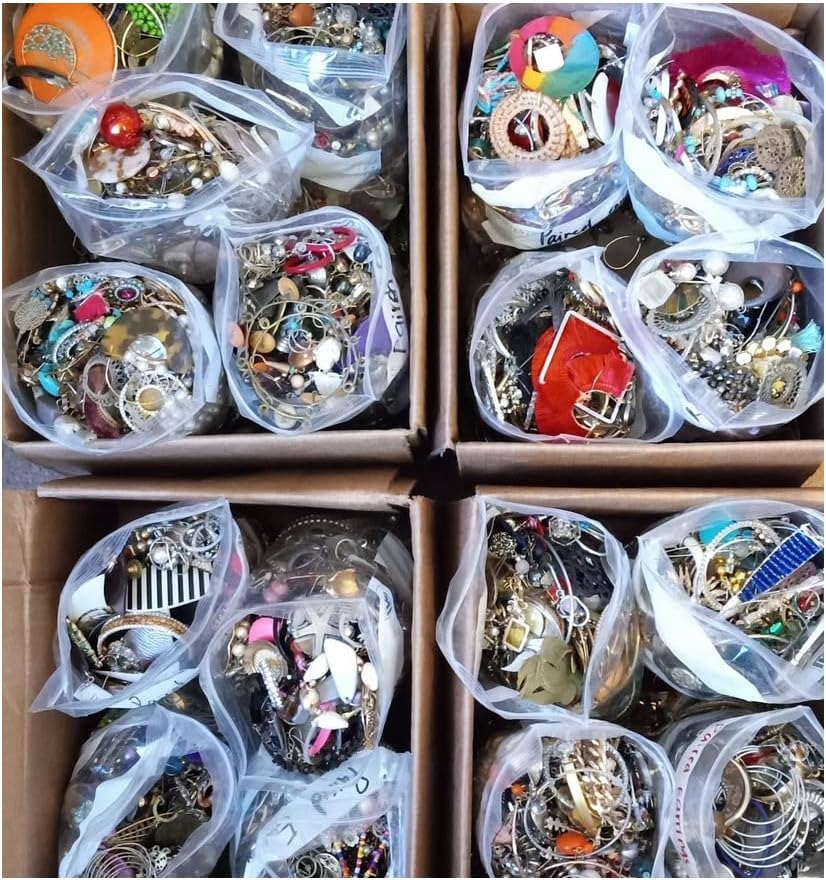 30 Pieces of Random Picked Jewelry, Wholesale Lot Collection for Women, Multi Style of Earrings Rings Bracelets or Necklaces, Classic Perfect Design Mixed Gift for Family and Friends MEH