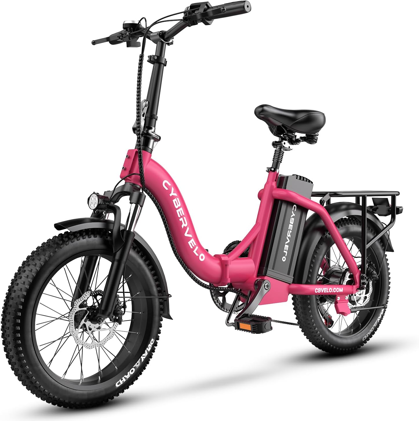 1000W Folding Electric Bike, 48V 20AH Large Removable Battery E Bike, 30+MPH, 80 Miles Max Range, 20" Fat Tire Ebikes for Adults, Adult Electric Bicycles for Long Commutes