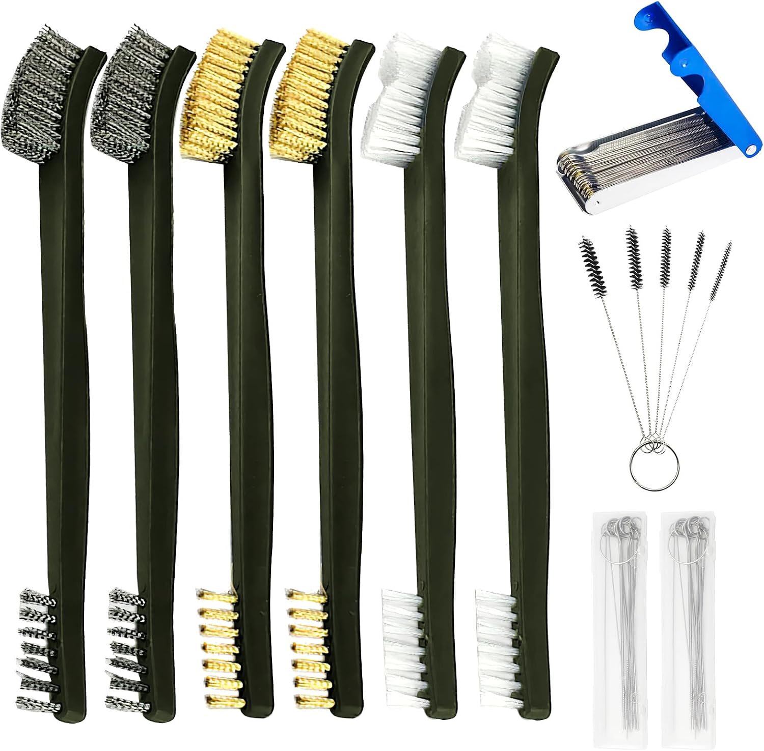 10 Pack Throttle Body Cleaner Kit, Carburetor Cleaning Kit, Torch Tip & Carb Dirt Remove Cleaner Set for Chainsaw Orifices Welding Motorcycle ATV Carburetor Jet Stove Gas Nozzles Shower Heads