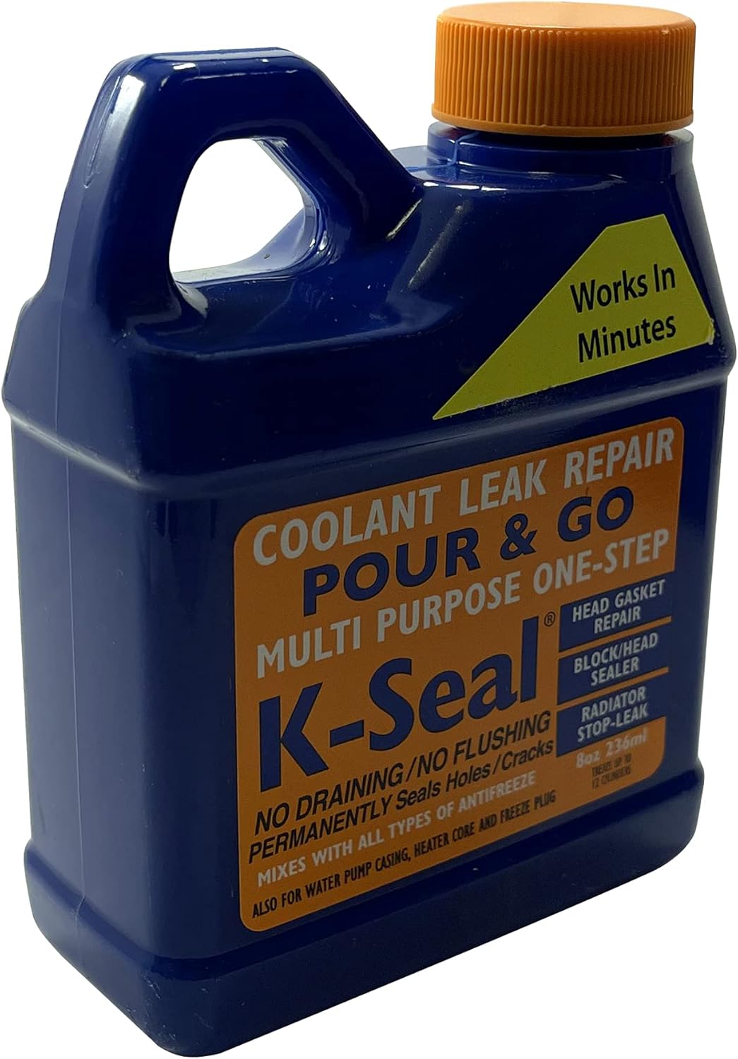 Sherco-Auto K Seal Multi Purpose One Step Permanent Coolant Leak Repair 8 oz Gasket Radiator