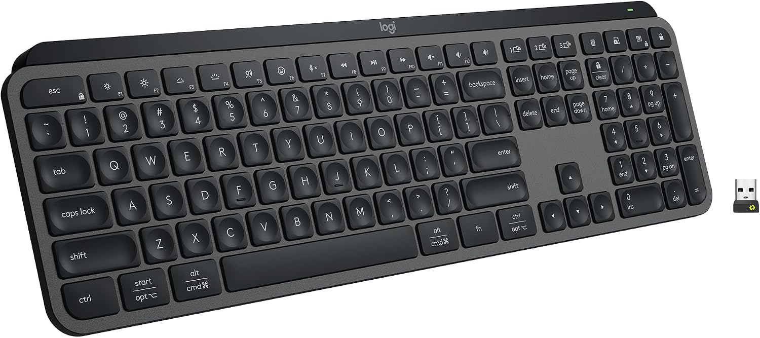 Logitech MX Keys S Wireless Keyboard Low Profile Fluid Precise - Graphite