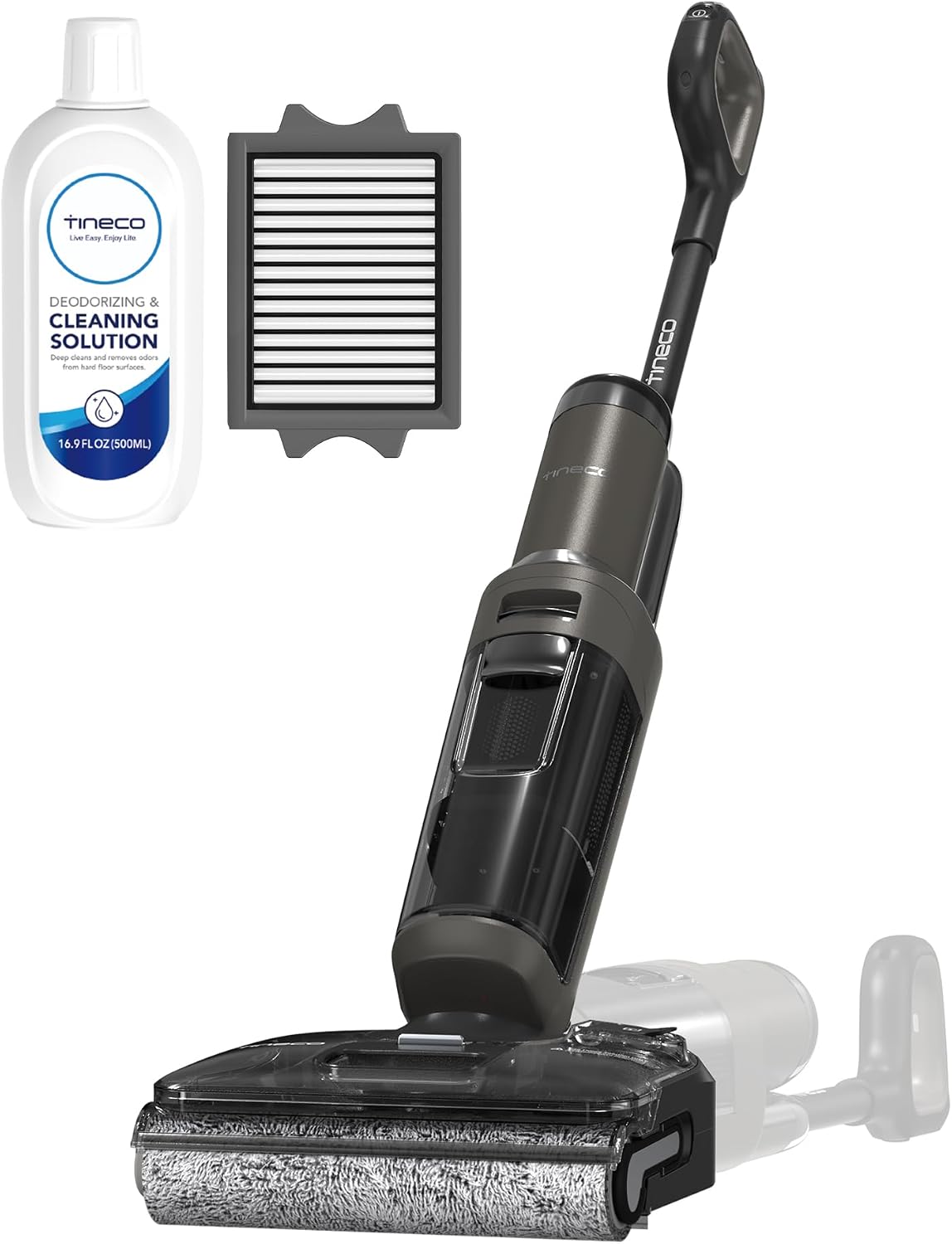 Tineco Floor ONE i6 Stretch Wet Dry Vacuum Cleaner, Vacuum & Mop All in One, 20kpa Powerful Suction, Up to 40 Minutes Runtime, 180° Lay-Flat, Anti-Tangle Design, Full-Path Self-Cleaning&185℉ Flashdry