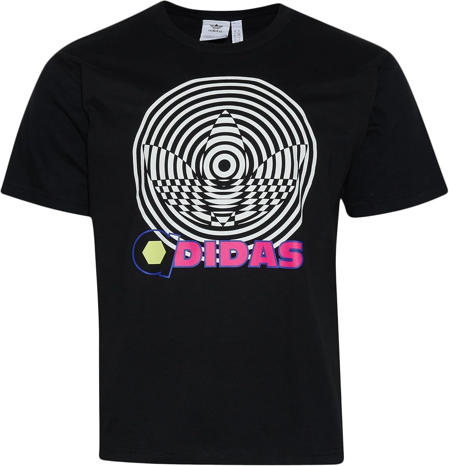 adidas Originals Mens Glow in The Dark Trefoil Short Sleeve T-Shirt