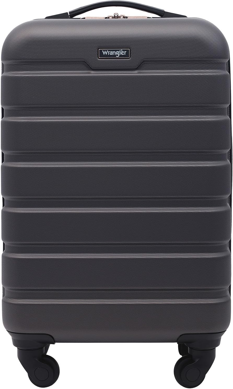 Wrangler Hardside Spinner Carry-On Luggage, Charcoal, 22-Inch