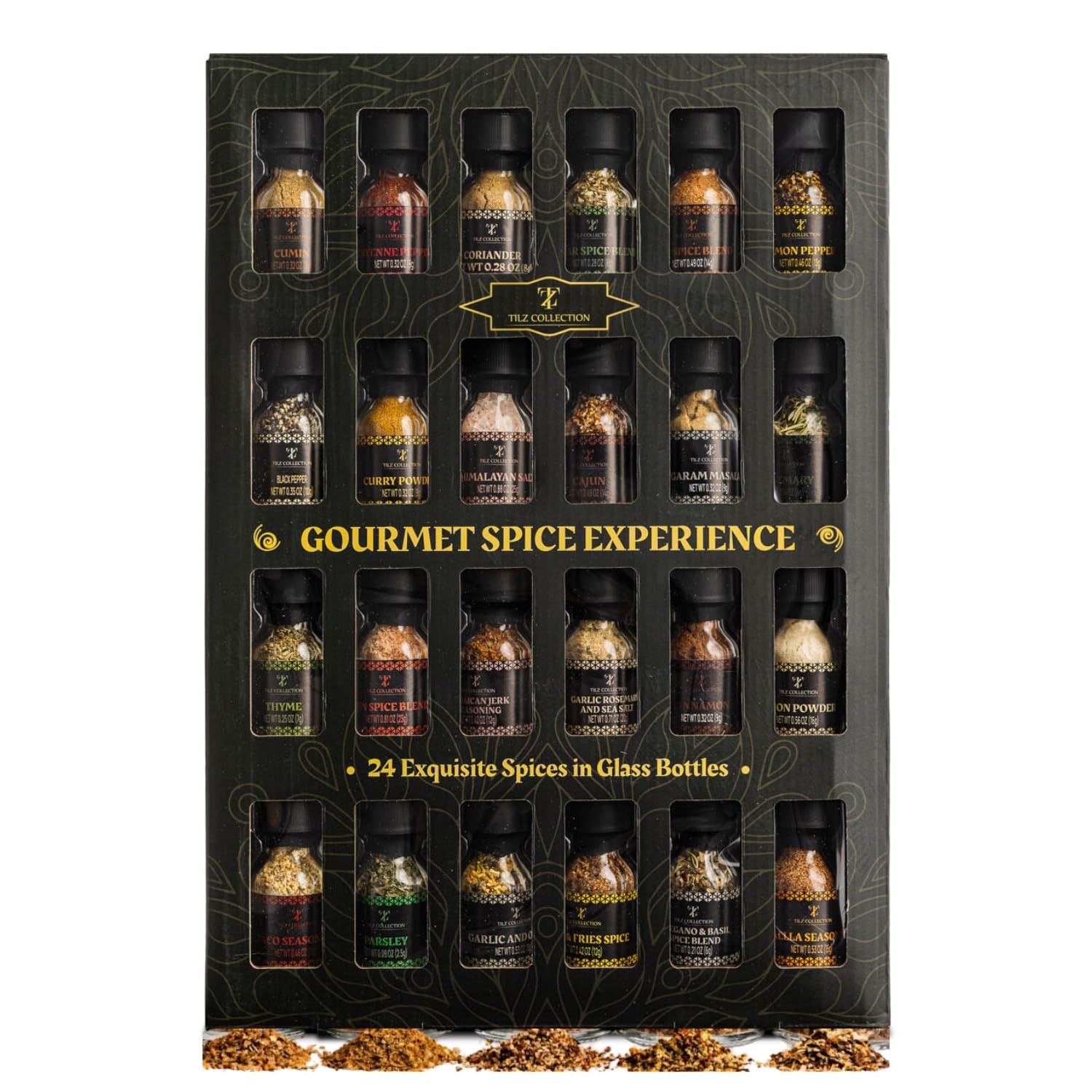 Spice Gift Set -24 Gourmet Spices For Cooking, Grilling, Rubs, Mixed Spice, Herbs, Spices & Seasonings, All Purpose Seasoning, Cooking Gifts For Men, Women, Birthday, Housewarming Gifts
