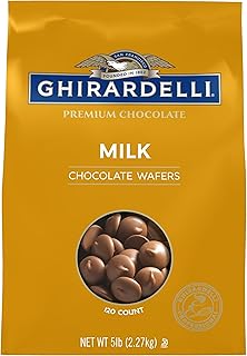 Ghirardelli Chocolate Company Milk Chocolate Wafers, 5lb. Bag (Pack of 1)