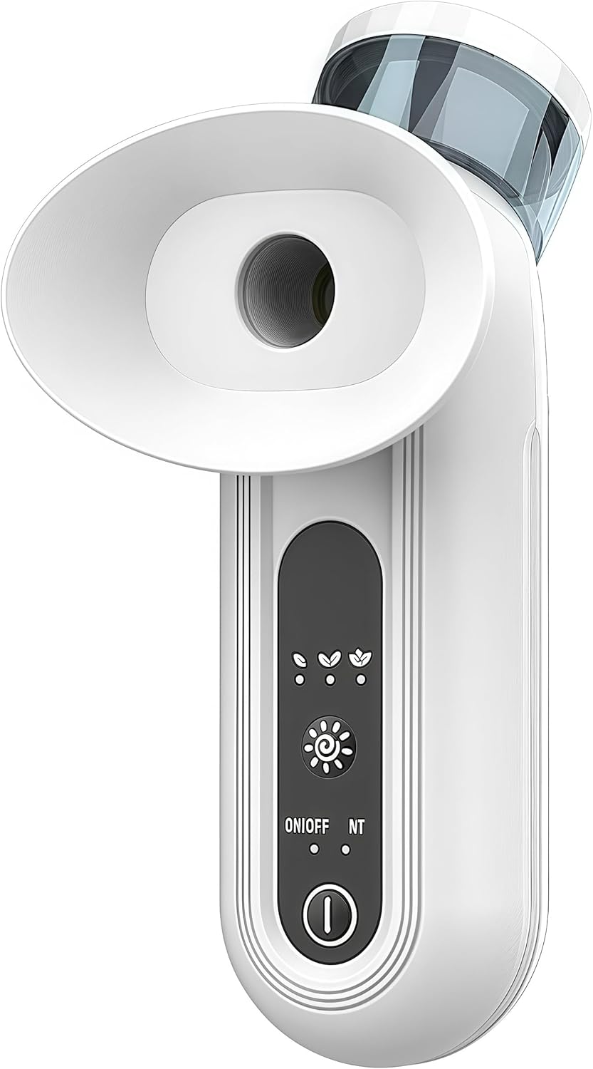 Eye Steamer for Dry Eye, Upgraded Eye Relief Steam Therapy, Heated Nano Eye Mist Steam Sprayer for Relief Dry Eye and Face, Rechargeable Eye Mist Steamer for Moisturizing & Cleaning