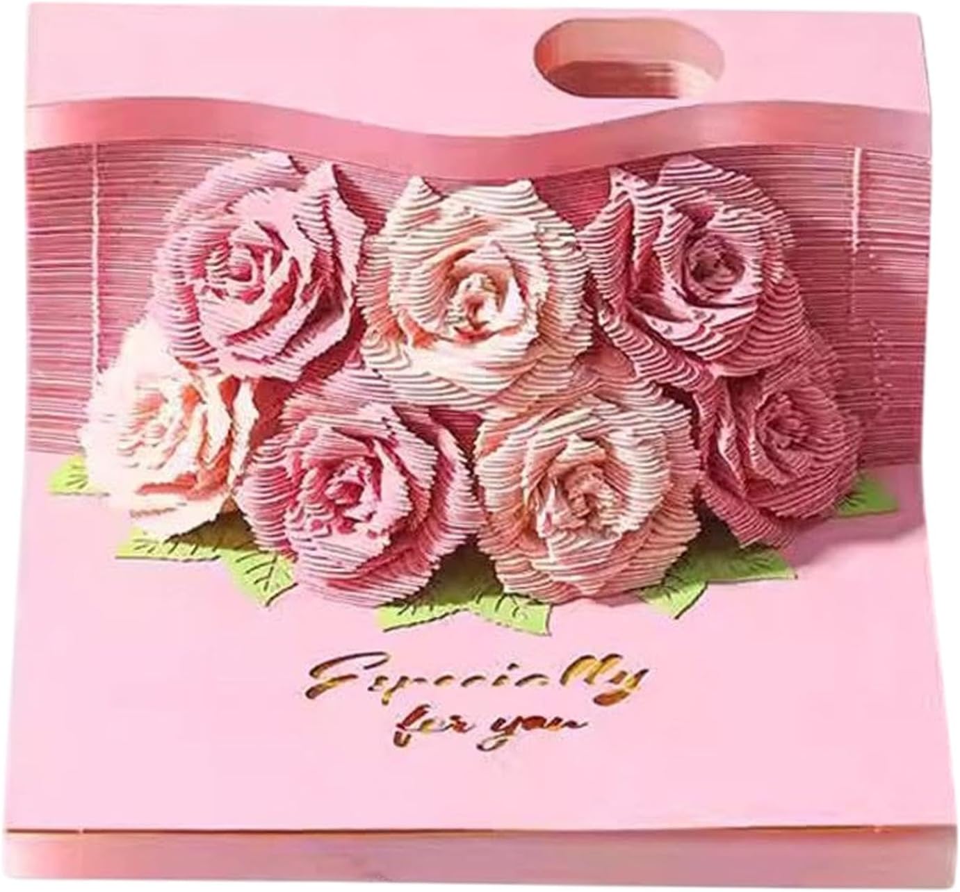 Opilroyn Notepad 2025 Calendar - 2025 Desk Calendar Flower Note Pad - Living Room Study Room Tear-Away Calendar Paper Carving Ornament for Workers, Students