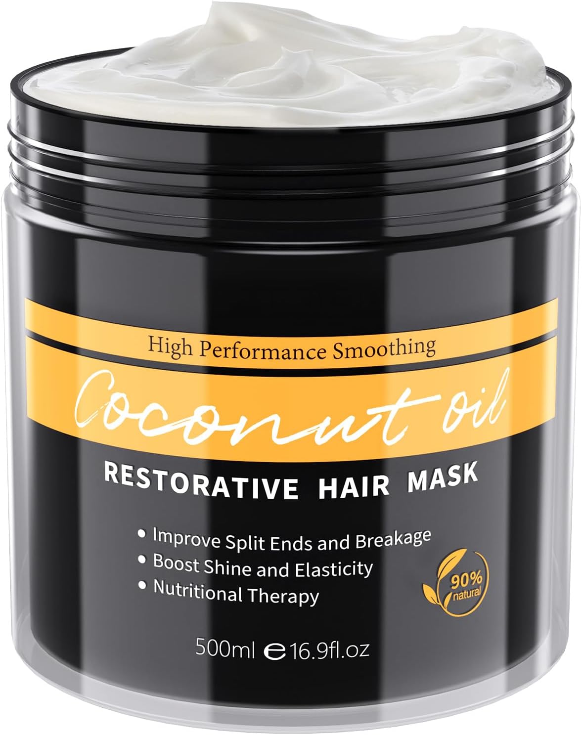 Hair Mask for Dry Damaged Hair, Keratin Hair, Deep Conditioning Hydrating for Coloured Hair, Coconut Oil Hair mask for Women with Curly Hair 500ML