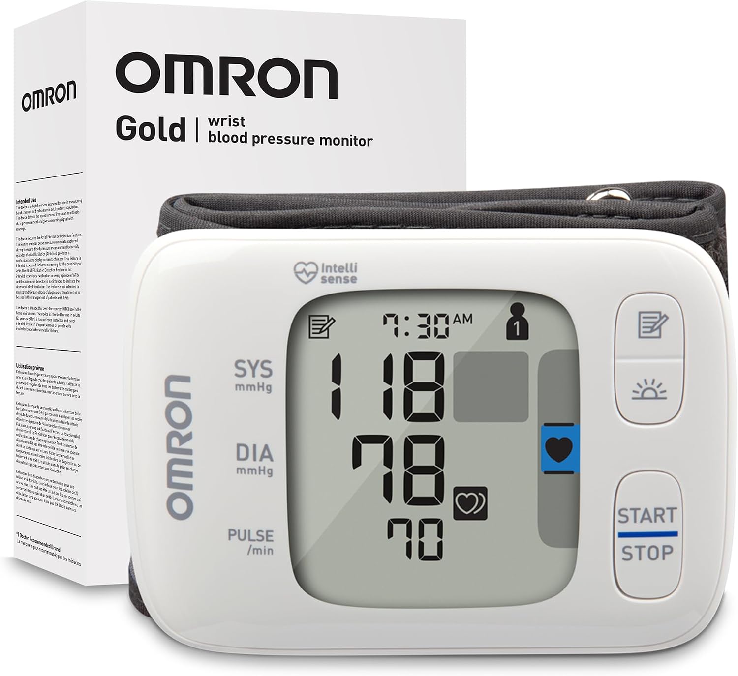 OMRON Gold Wireless Wrist Blood Pressure Monitor for Home Use