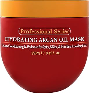 Arvazallia Hydrating Argan Oil Hair Mask and Deep Conditioner for Dry or Damaged Hair - 8.45 Oz