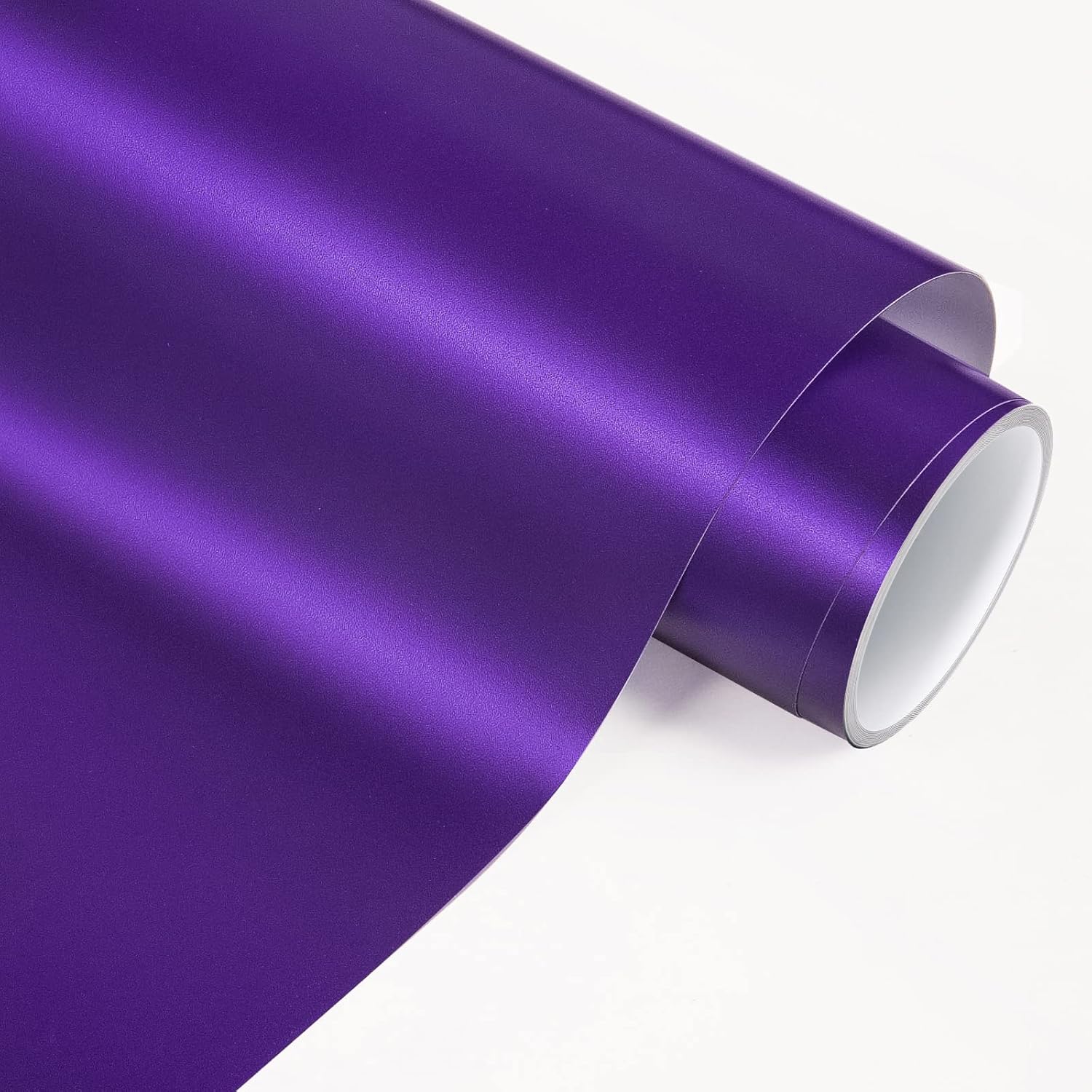 VINYL FROG Purple Metallic Matte Adhesive Vinyl, 12" x 6ft Roll - Craft Vinyl for Home Decor, Mug, Car & Other Stickers