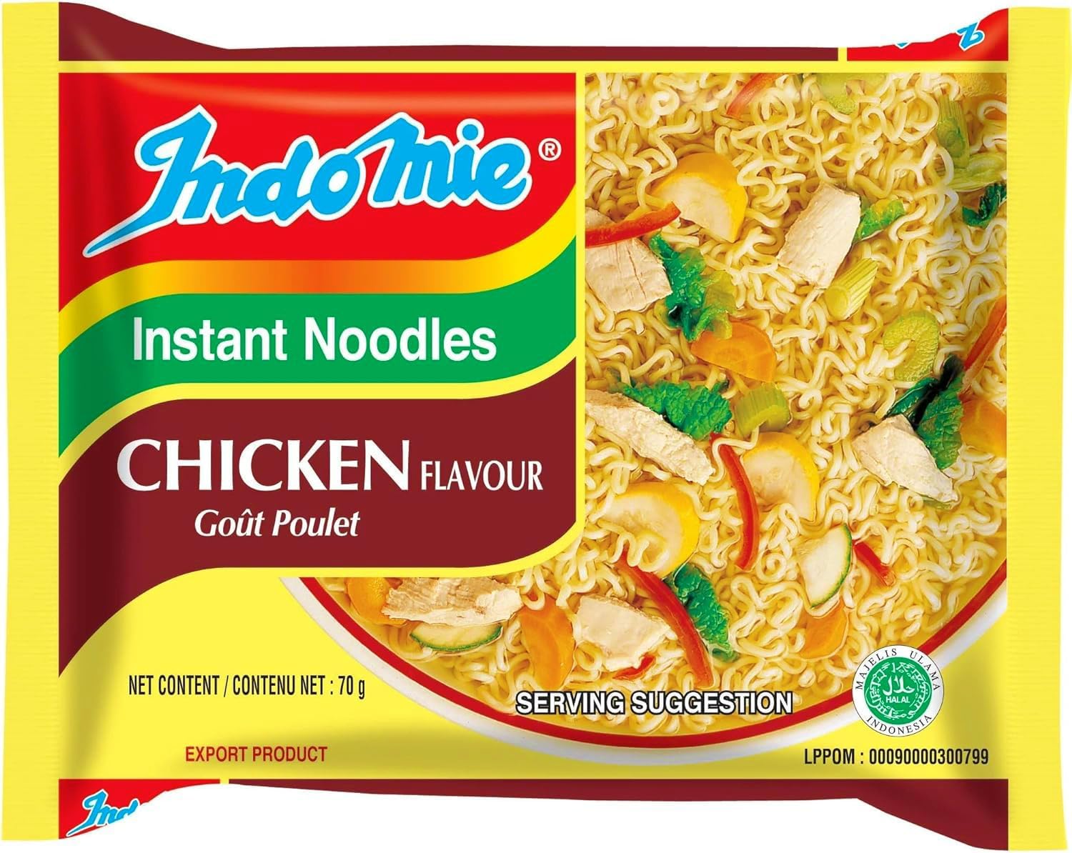 Alpine Heights - Indomie Chicken Flavour Noodles 70g (Pack of 40) - Authentic Nigerian Instant Chicken Noodles