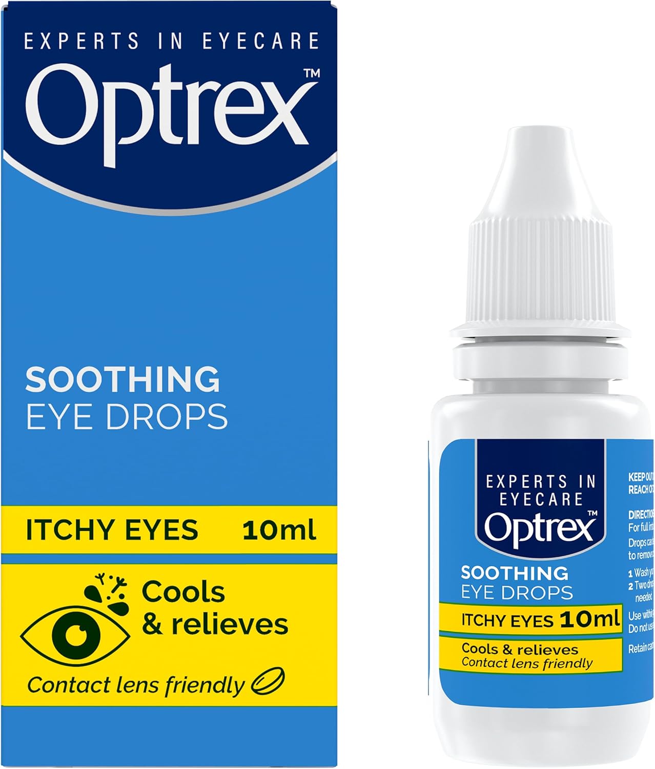 Optrex™ Soothing Eye Drops, Itchy Eyes, Cools and relieves, 10ml
