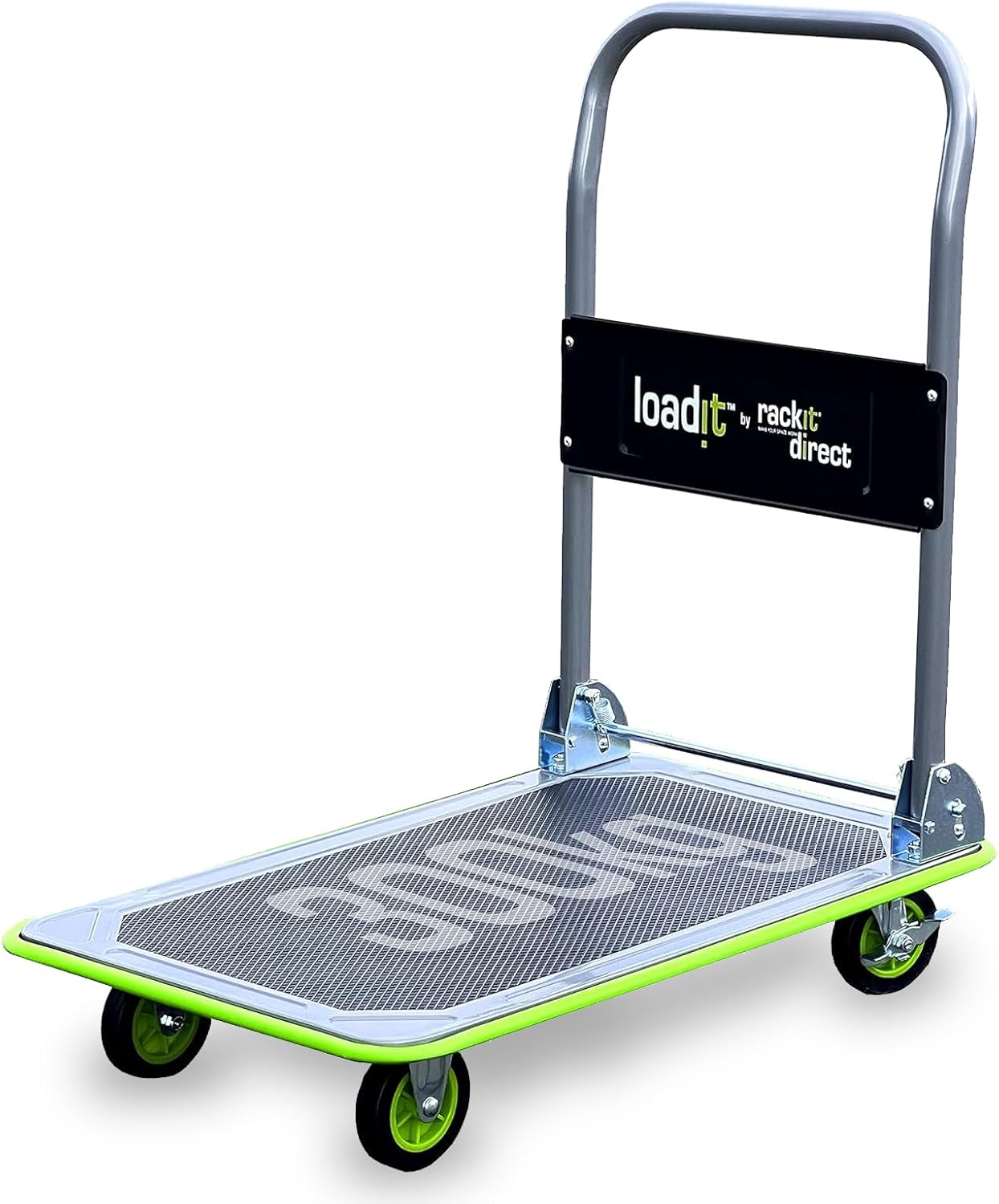 Loadit 300kg Foldable Trolley | ISO & TUV GS Certified | Heavy-Duty Fold-Away Hand Sack Platform Truck Trolley Cart Pulley on wheels
