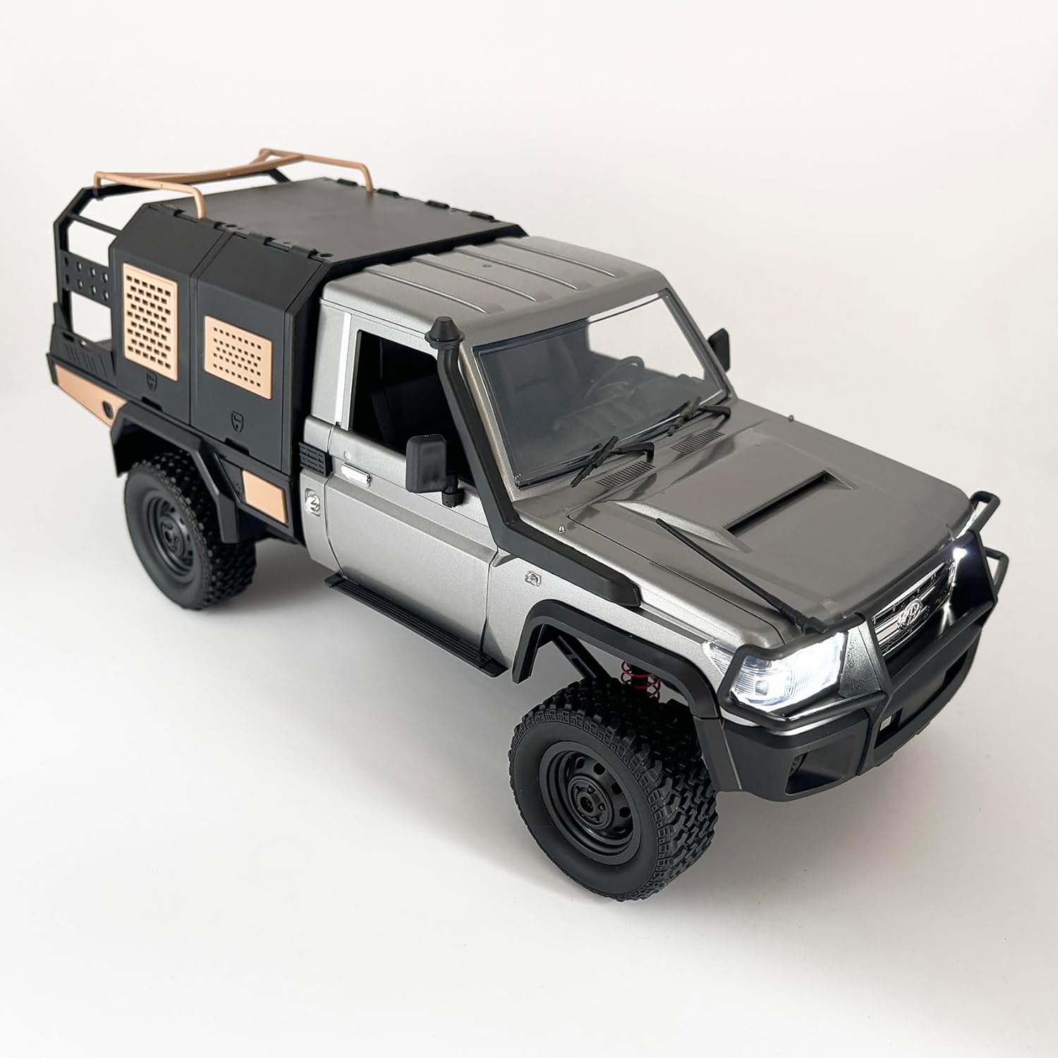 MN82S RC RC Rock Crawler 4x4 Remote Control Truck Off Road 1/12 RC Crawler Toyota Land Cruiser Hobby Car All Terrain Proportional Control 280 Motor Upgraded Chassis Adult 2 Batteries