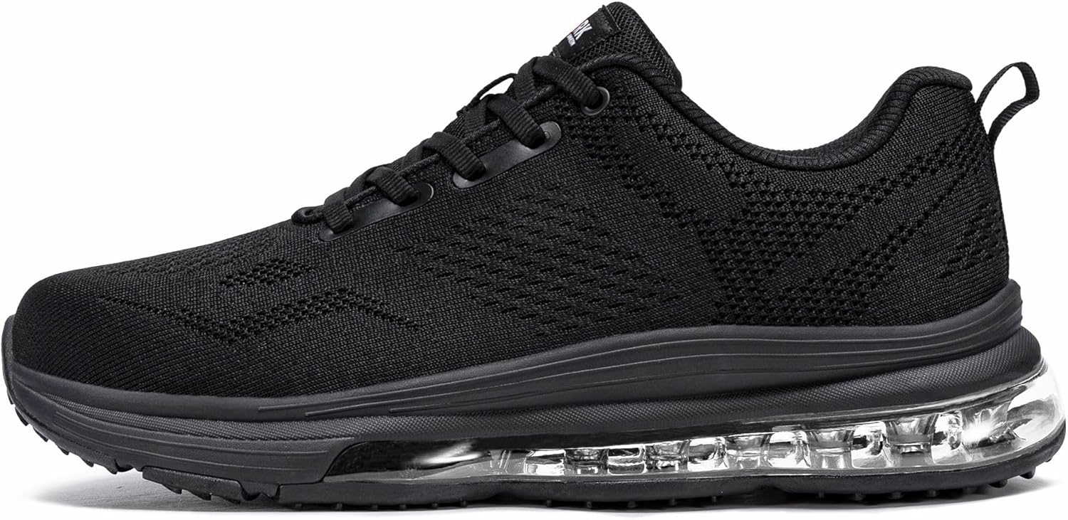 LARNMERN Non Slip Steel Toe Shoes Men Work Safety Sneakers Comfortable Breathable Construction Air Cushion Walking Tennis Shoes