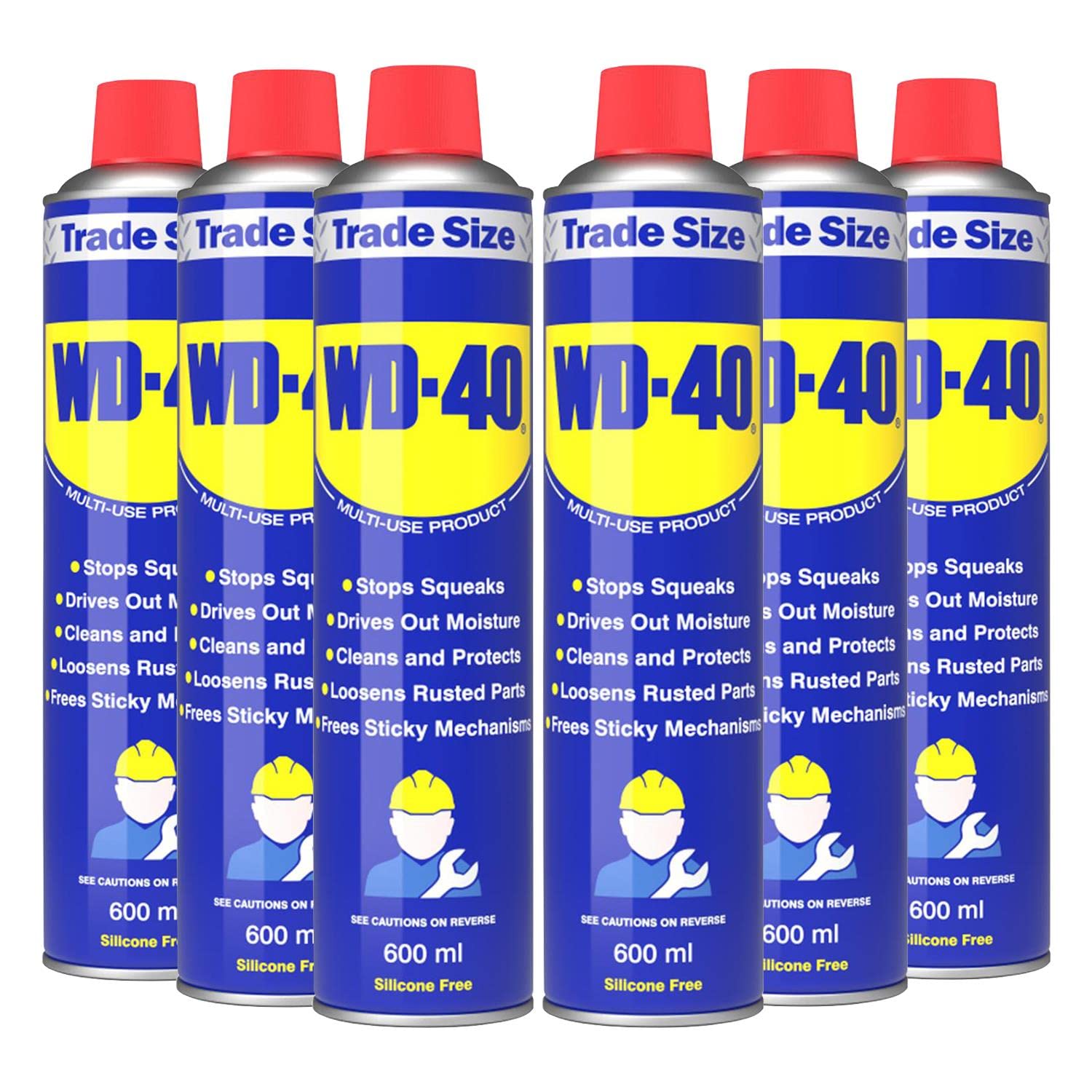 (6 Pack) WD-40 Multi-Use Maintenance Aerosol 600ml