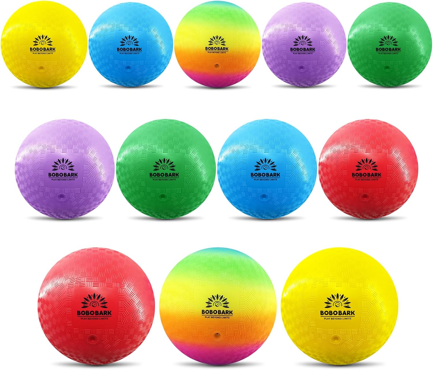 BOBOBARK 8.5 Inch Playground Balls – Dodgeballs for Kids with Pump & Mesh Bag, Soft Kickball Set & Four Square Ball for Schools, PE, Gym, Indoor & Outdoor Games, Birthday Gift & Holiday Present