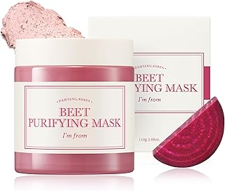 I’m From Beet Purifying Mask, Deep moisturizing wash-off clay mask,1.5% red beet enzyme, clean the pores and control sebum, soothing effect for dry, dull, sensitive skin - 3.88oz (110g)